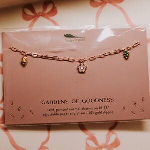 NWT Lucky Feather Enamel Treasure Necklace